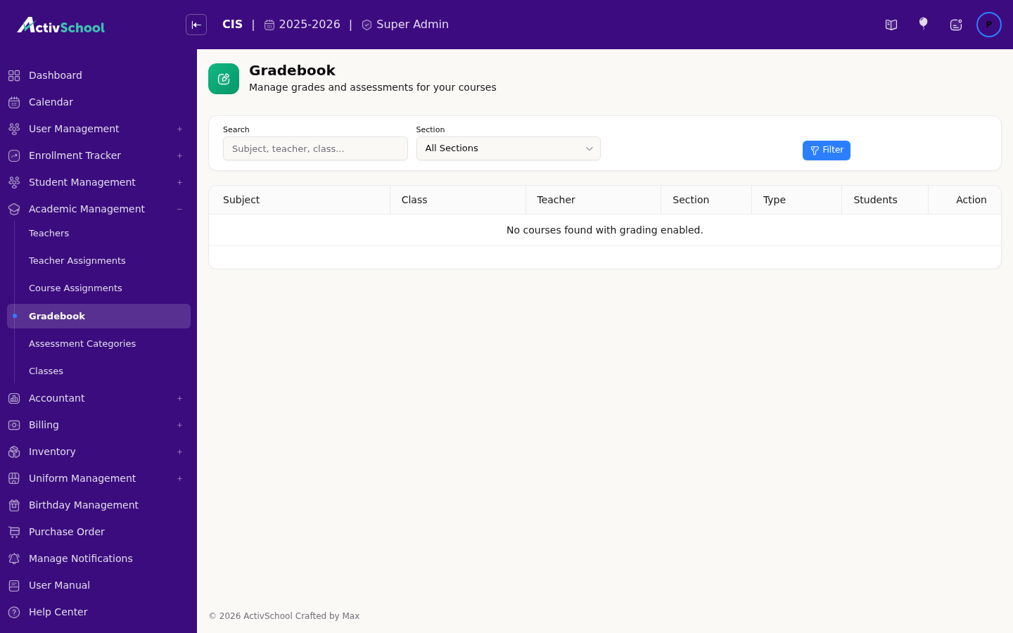 ActivSchool screen